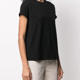 Brunello Cucinelli Black Brass Embellished Tee