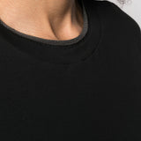 Brunello Cucinelli Black Brass Embellished Tee