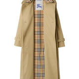 Burberry Castleford Medium Trench Coat with Check Collar