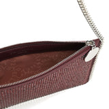 Stella McCartney Burgundy Falabella Chain Clutch