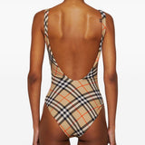 Burberry Beige Check Swimsuit