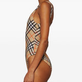 Burberry Beige Check Swimsuit