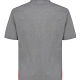 Thom Browne Light Grey SignatureDetail RwbStripe Polo