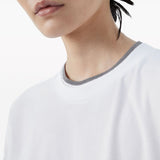Brunello Cucinelli White Contrast T Shirt