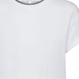 Brunello Cucinelli White Contrast T Shirt