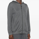 Brunello Cucinelli Dark Grey Monili Hoodie