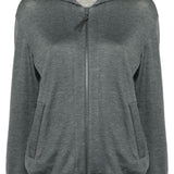 Brunello Cucinelli Dark Grey Monili Hoodie