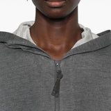 Brunello Cucinelli Dark Grey Monili Hoodie