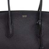 Tom Ford Black Structured Tote Bag
