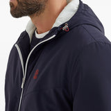 Brunello Cucinelli Bonded nylon hooded vest with Thermore padding and logo