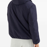 Brunello Cucinelli Bonded nylon hooded vest with Thermore padding and logo