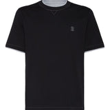 Brunello Cucinelli T-shirts and Polos Blue
