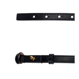 Chloé Black Exquisitely Proportionate Buckled Belt