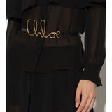 Chloé Black Exquisitely Proportionate Buckled Belt