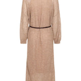 Brunello Cucinelli Natural Sequined Belt Dress