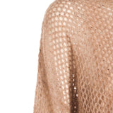 Brunello Cucinelli Natural Sequined Belt Dress