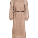 Brunello Cucinelli Natural Sequined Belt Dress