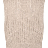 Brunello Cucinelli Natural Sequin Tank Top