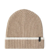 Brunello Cucinelli English rib cashmere knit skullcap with monili