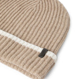 Brunello Cucinelli English rib cashmere knit skullcap with monili