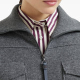 Brunello Cucinelli Charcoal Flap Pocket Cardigan