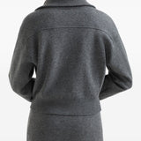 Brunello Cucinelli Charcoal Flap Pocket Cardigan