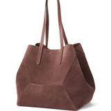 Brunello Cucinelli Burgundy Suede Monili Bag