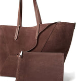 Brunello Cucinelli Burgundy Suede Monili Bag