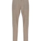 Brunello Cucinelli Taupe Grey Lurex Trousers