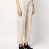 Brunello Cucinelli Beige Monili Chain Trousers