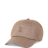Brunello Cucinelli baseball cap with embroidered logo