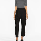 Brunello Cucinelli Charcoal Monili Trim Tee