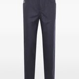 Brunello Cucinelli Logo-embroidered trousers