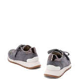 Brunello Cucinelli Virgin wool flannel and lamé calfskin runners