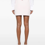 Thom Browne Pink Ribbed Drawstring Skirt