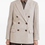 Brunello Cucinelli Light Beige Monili Blazer