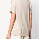 Brunello Cucinelli Nude Boat Neck Top