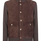 Brunello Cucinelli Suede and cashmere blouson jacket