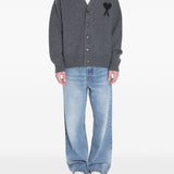 Ami Paris Sweaters Grey