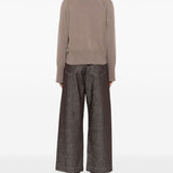 Brunello Cucinelli Brown High Neck Sweater