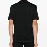Brunello Cucinelli Crew neck T-shirt in cotton jersey with logo and faux layering