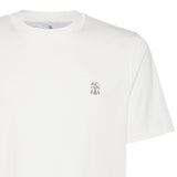 Brunello Cucinelli Cotton jersey crew neck T-shirt with logo