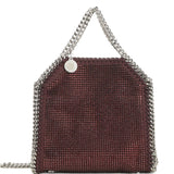Stella McCartney Burgundy Rhinestone Chain Crossbody