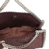 Stella McCartney Burgundy Rhinestone Chain Crossbody