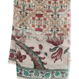 Pierre Louis Mascia Taupe Floral Scarf