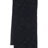 Emporio Armani Allover logo wool scarf