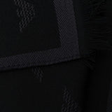 Emporio Armani Allover logo wool scarf