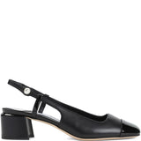 Jimmy Choo Black Slingback Block Heel Pumps