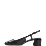 Jimmy Choo Black Slingback Block Heel Pumps