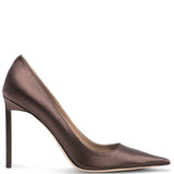 Tom Ford Brown Pointed Toe Satin Pumps